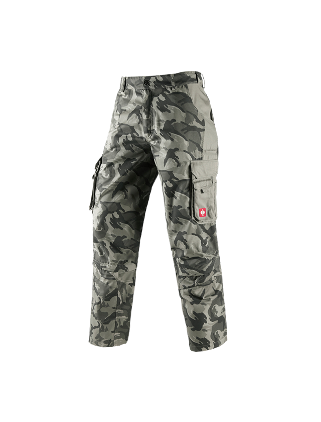 Spodnie robocze: Spodnie z odpinanymi nogawkami e.s. camouflage + kamuflaż kamiennoszary 2