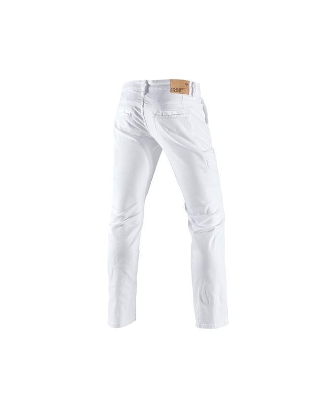 Tematy: e.s. Spodnie robocze chinosy, męskie + biały 1