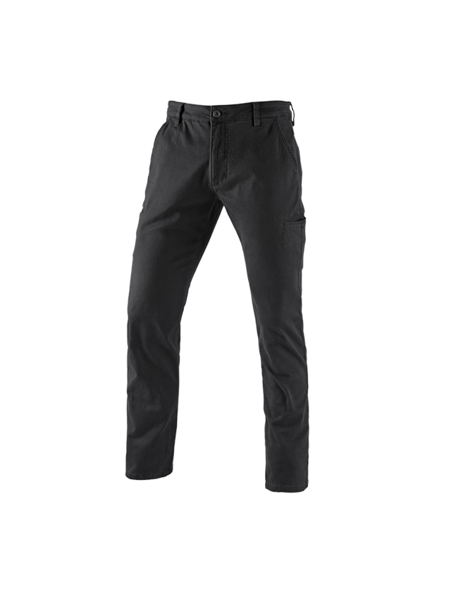 Spodnie robocze: e.s. Spodnie robocze chinosy, męskie + czarny
