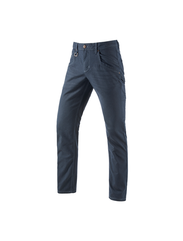 Spodnie robocze: Spodnie wielokieszeniowe e.s.vintage + niebieski arktyczny 2