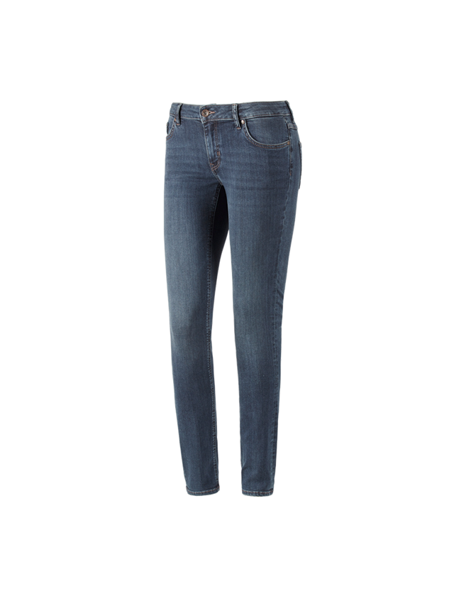 Spodnie robocze: e.s. Jeansy 5-kieszeniowe stretch, damskie + mediumwashed 2
