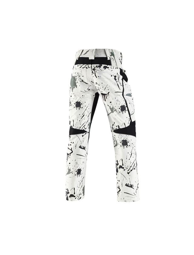 Spodnie robocze: e.s. Spodnie typu cargo stretch Painter + biały/czarny 3