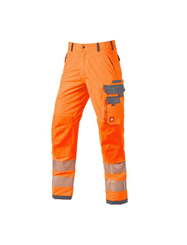 Spodnie robocze: Spodnie funkcyjne do pasa ostrzeg. e.s.prestige + pomarańczowy ostrzegawczy/szary 1