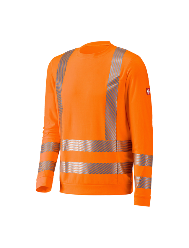 Koszulki | Pulower | Koszule: e.s. Bluzka funkcyjna ostrzegawcza długi rękaw + pomarańczowy ostrzegawczy