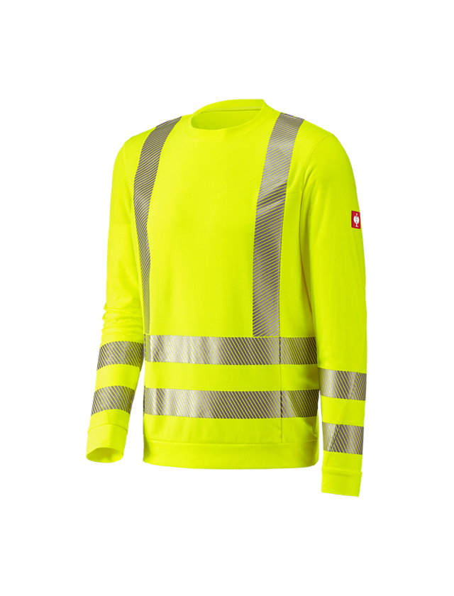 Koszulki | Pulower | Koszule: e.s. Bluzka funkcyjna ostrzegawcza długi rękaw + żółty ostrzegawczy