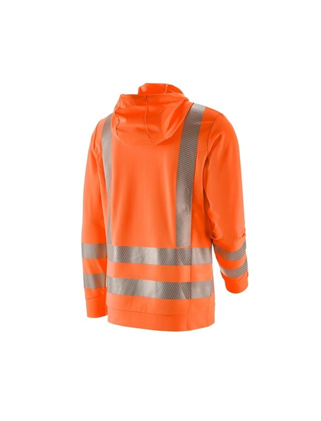 Koszulki | Pulower | Koszule: e.s. Bluza funkc.z kapturem długi rękaw ostrz. UV + pomarańczowy ostrzegawczy 1