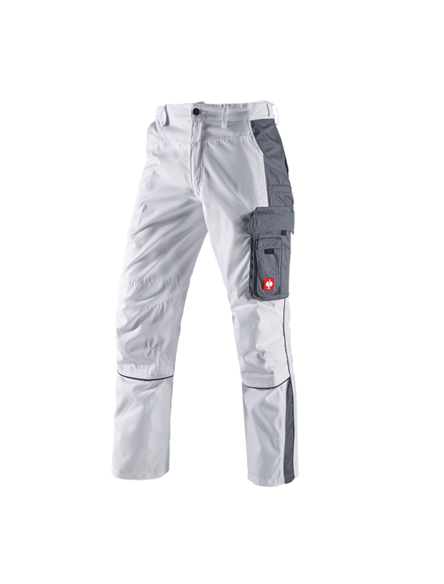 Spodnie robocze: Spodnie do pasa e.s.active + biały/szary 2