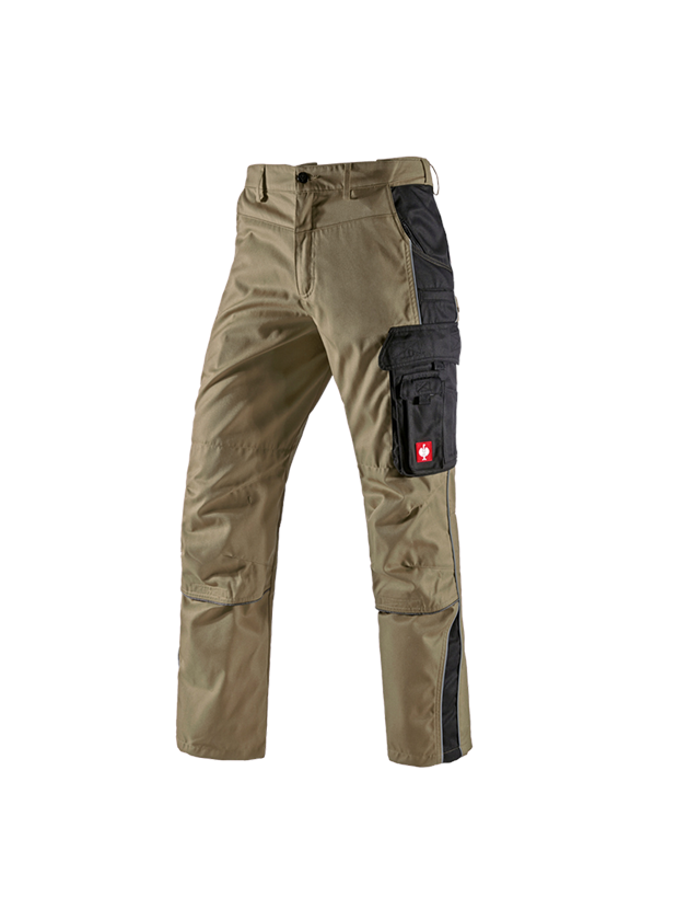 Spodnie robocze: Spodnie do pasa e.s.active + khaki/czarny 2