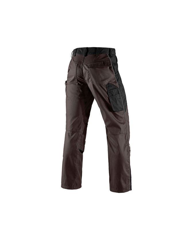 Spodnie robocze: Spodnie do pasa e.s.active + brązowy/czarny 3