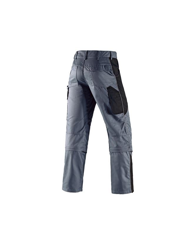 Spodnie robocze: Spodnie do pasa z odpinanymi nogawkami e.s. active + szary/czarny 3