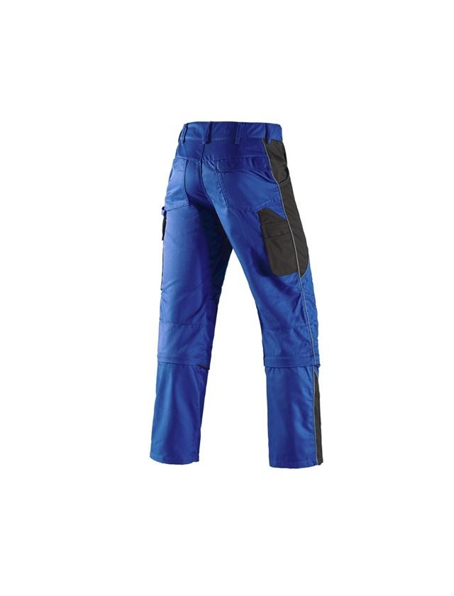 Spodnie robocze: Spodnie do pasa z odpinanymi nogawkami e.s. active + chabrowy/czarny 3