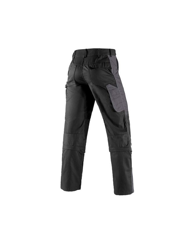 Spodnie robocze: Spodnie do pasa z odpinanymi nogawkami e.s. active + czarny/antracytowy 3