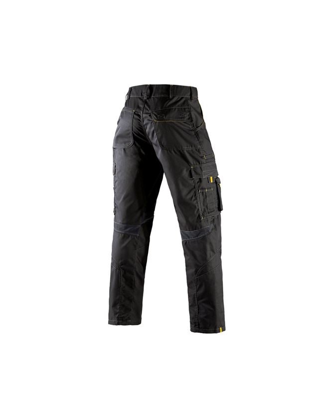 Spodnie robocze: Spodnie do pasa e.s.akzent + czarny/żółty 3