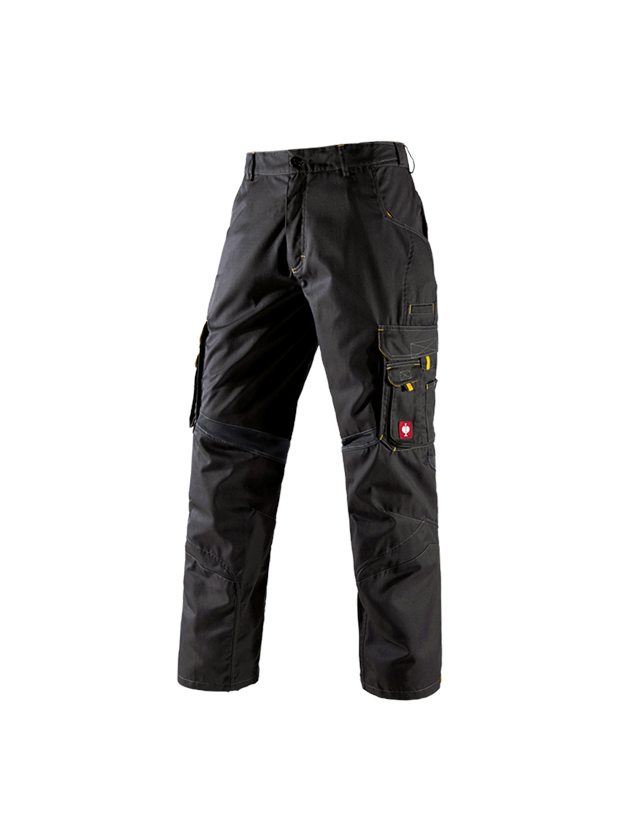 Spodnie robocze: Spodnie do pasa e.s.akzent + czarny/żółty 2