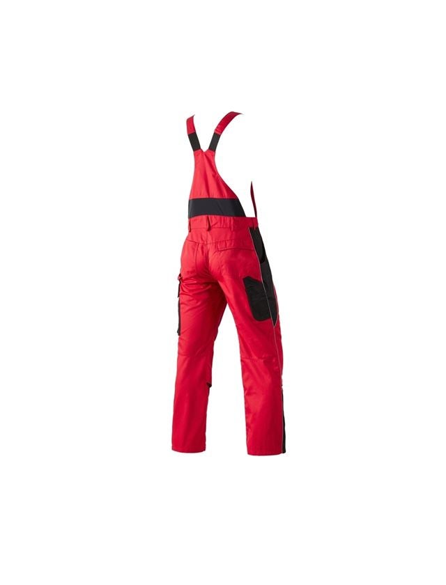 Spodnie robocze: Ogrodniczki e.s.active + czerwony/czarny 3