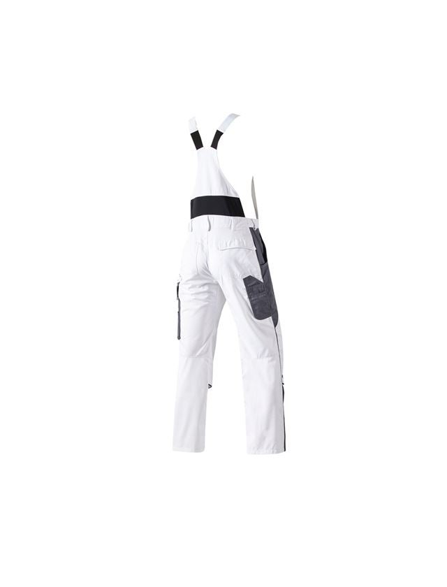 Spodnie robocze: Ogrodniczki e.s.active + biały/szary 3
