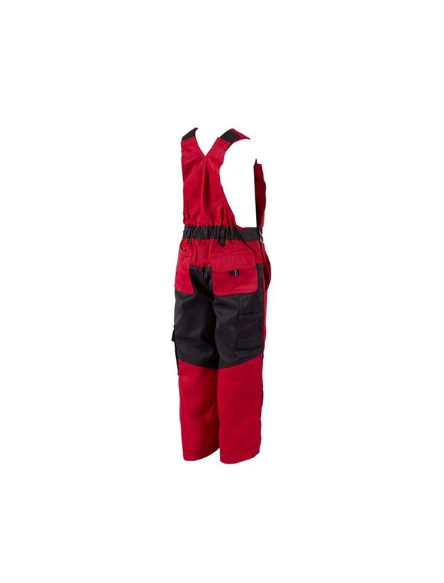 Spodnie: Ogrodniczki dziecięce e.s.image + czerwony/czarny 3