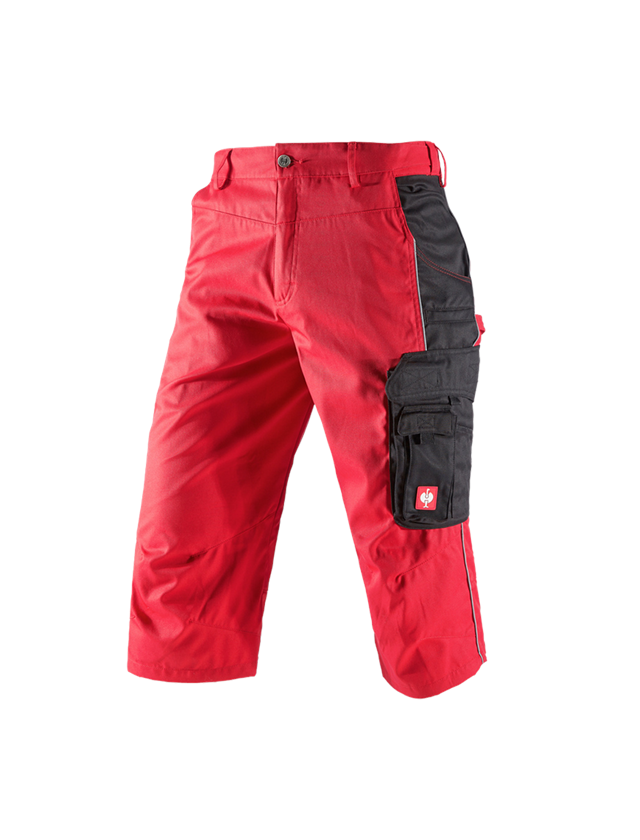 Spodnie robocze: Rybaczki e.s.active + czerwony/czarny 2