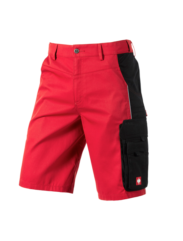 Spodnie robocze: Szorty e.s.active + czerwony/czarny 2