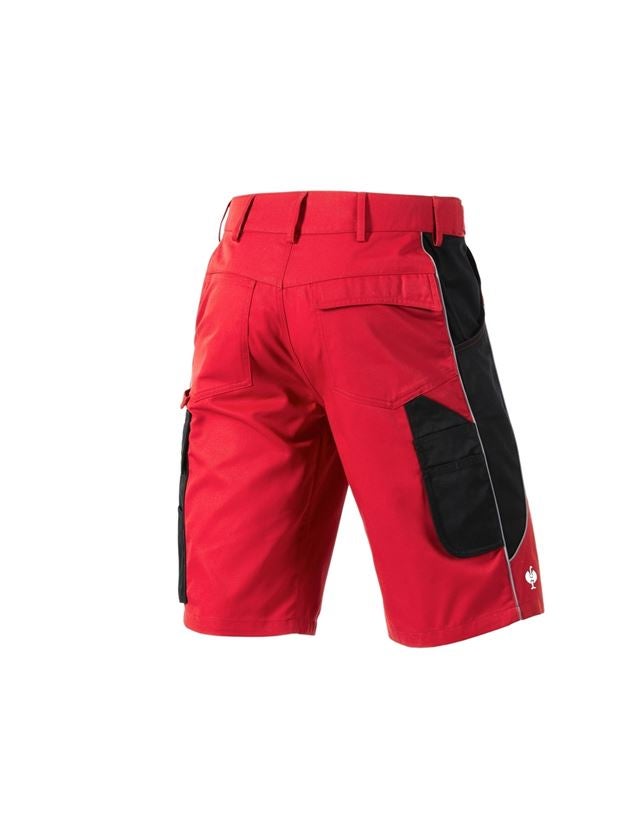 Spodnie robocze: Szorty e.s.active + czerwony/czarny 3