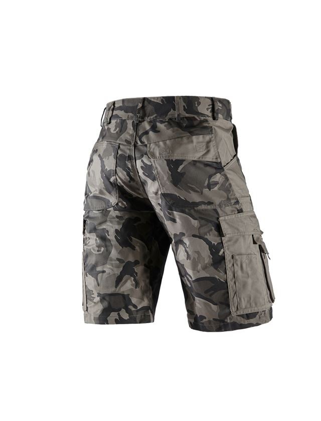 Spodnie robocze: Szorty e.s.camouflage + kamuflaż kamiennoszary 3