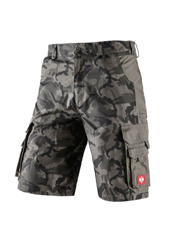 Spodnie robocze: Szorty e.s.camouflage + kamuflaż kamiennoszary 2