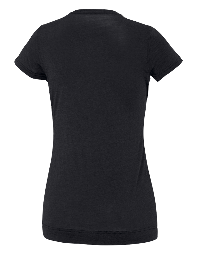 Koszulki | Pulower | Bluzki: e.s. Koszulka Merino light, damska + czarny 1