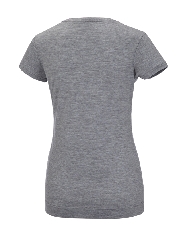 Koszulki | Pulower | Bluzki: e.s. Koszulka Merino light, damska + szary melanżowy 1
