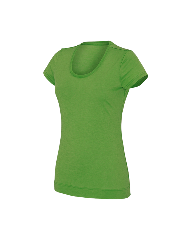 Tematy: e.s. Koszulka Merino light, damska + zielony morski