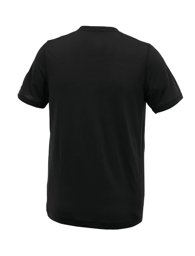 Koszulki | Pulower | Koszule: e.s. Koszulka Merino light + czarny 1