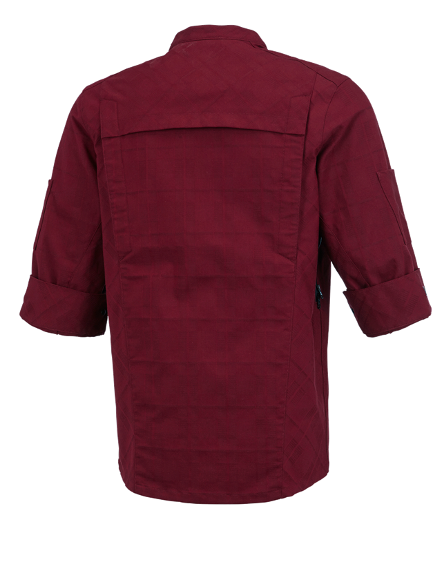Koszulki | Pulower | Koszule: Bluza kucharska z krótkim ręk. e.s.fusion, męska + rubinowy 1