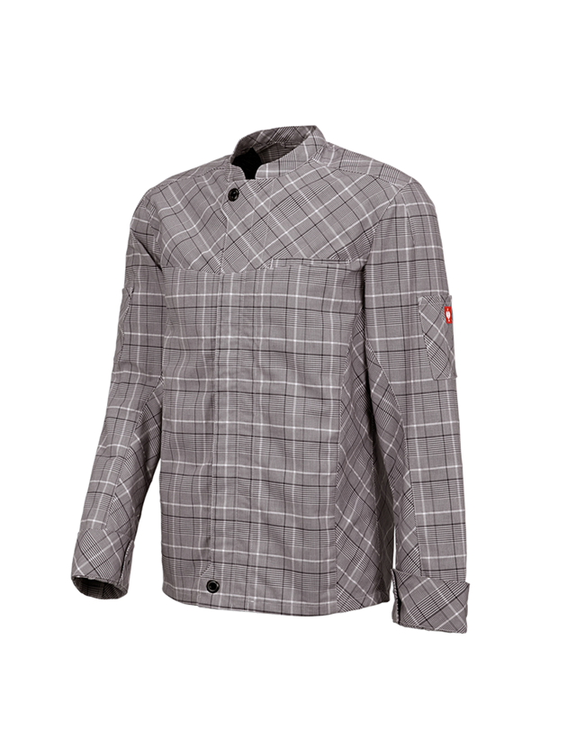 Koszulki | Pulower | Koszule: Bluza ochronna z długim rękawem e.s.fusion, męska + kasztanowy/biały