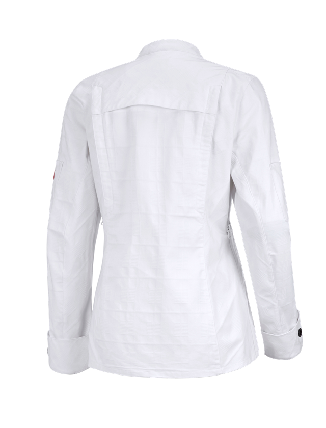 Tematy: Bluza kucharska z długim ręk. e.s.fusion, damska + biały 1