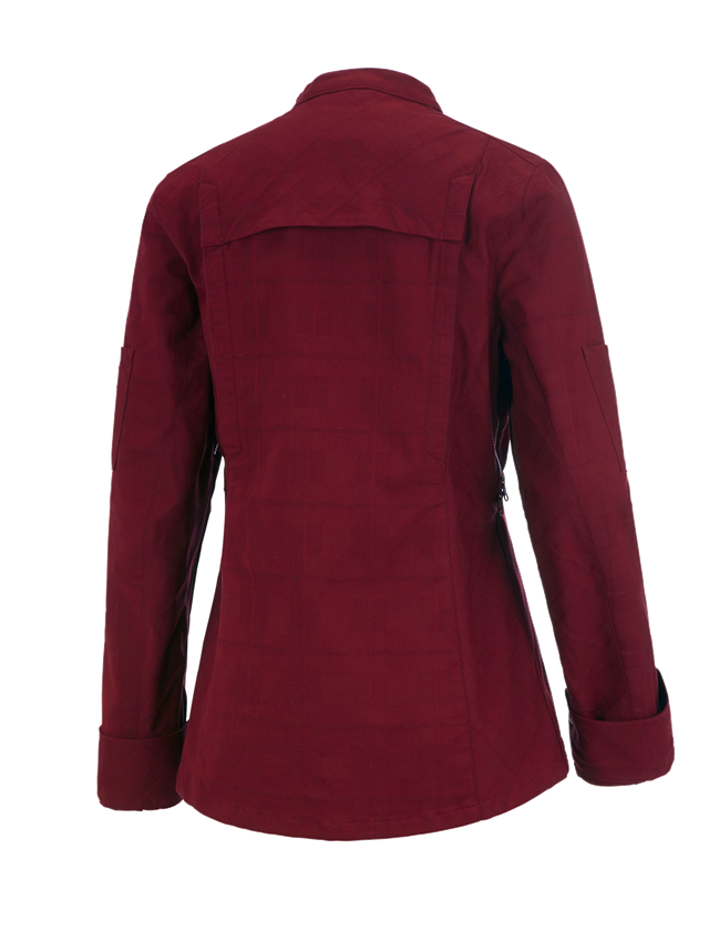 Koszulki | Pulower | Bluzki: Bluza kucharska z długim ręk. e.s.fusion, damska + rubinowy 1
