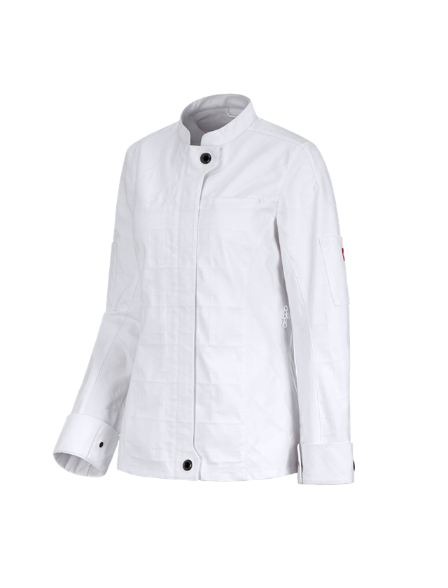 Koszulki | Pulower | Bluzki: Bluza kucharska z długim ręk. e.s.fusion, damska + biały