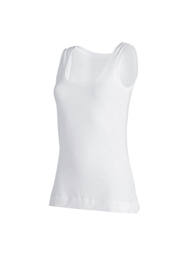 Koszulki | Pulower | Bluzki: e.s. Koszulka bokserka cotton stretch, damska + biały 2