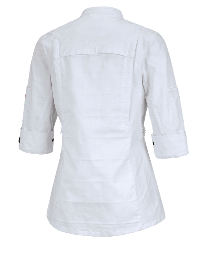Kurtki robocze: Bluza kucharska rękaw 3/4 e.s.fusion, damska + biały 1