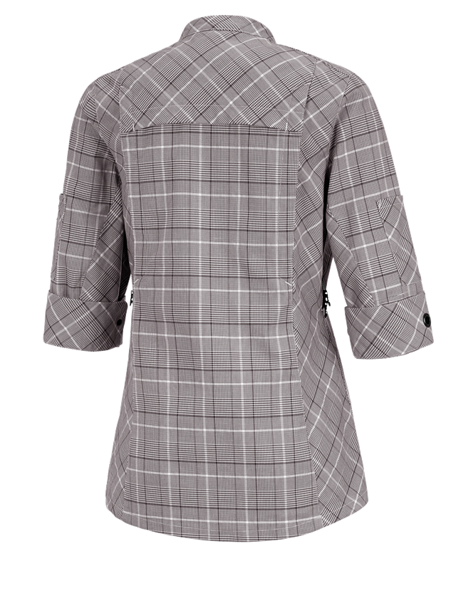 Koszulki | Pulower | Bluzki: Bluza kucharska rękaw 3/4 e.s.fusion, damska + kasztanowy/biały 1