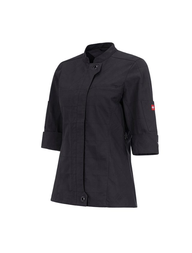 Koszulki | Pulower | Bluzki: Bluza kucharska rękaw 3/4 e.s.fusion, damska + czarny