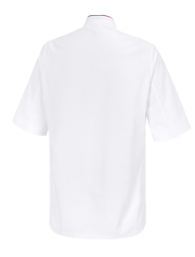 Koszulki | Pulower | Koszule: Bluza kucharska Marseille + biały/bordowy 1