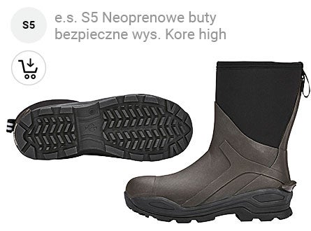 Neoprenowe buty bezpieczne wysokie S5 Kore high engelbert strauss